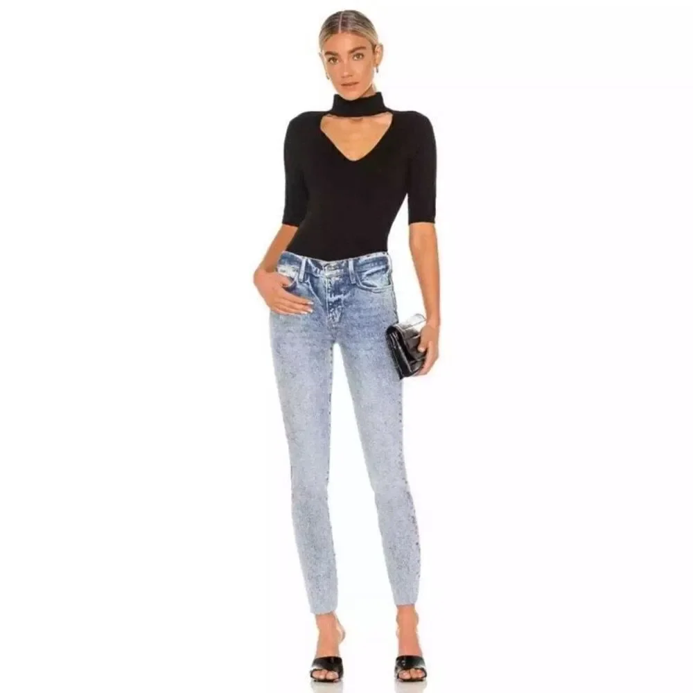 Frame Le High Skinny Crop Raw Edge Jeans Size 29